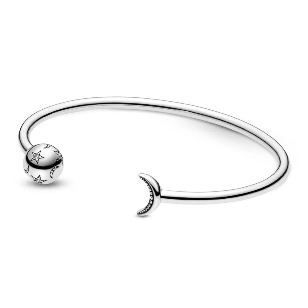 Pandora Silver Moon and Sun Bangle Bracelet - Picture 5 of 5